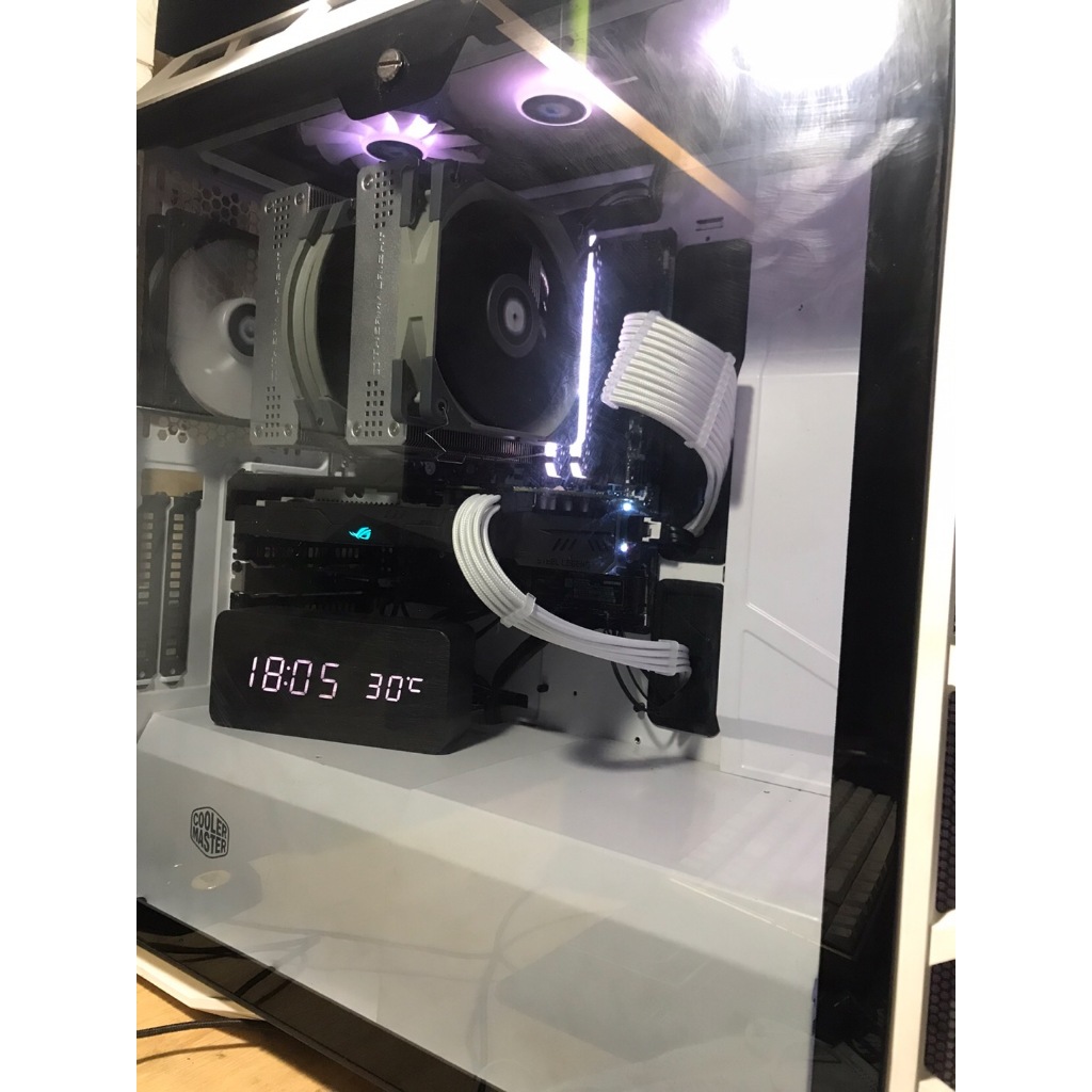 Dây nguồn bọc lưới nối dài 24Pin- 8Pin-6Pin 4Pin lõi 18AWG  - Full Trắng