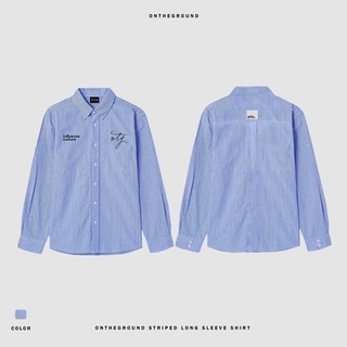 Áo sơ mi , sơ mi kẻ sọc xanh oty chất vải cotton lụa cao cấp thời trang nam nữ unisex