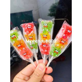 (nhiều mẫu) Kẹo gôm dẻo xiên nhiều hình dễ thương ( hộp 50 xiên)