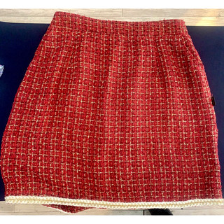 THANH LÝ Chân váy dạ tweed kim tuyến bigsize