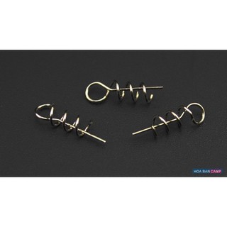 Combo 10 Móc Mồi Mềm Có Chốt Lò Xo | 15x4.5mm