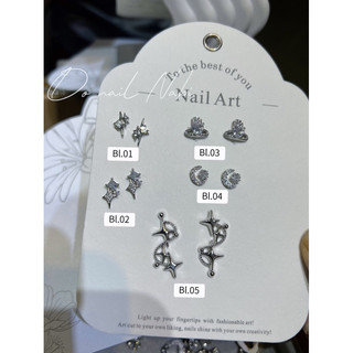Charm ngôi sao , charm bling đính móng tay các mẫu lẻ 1 chiếc