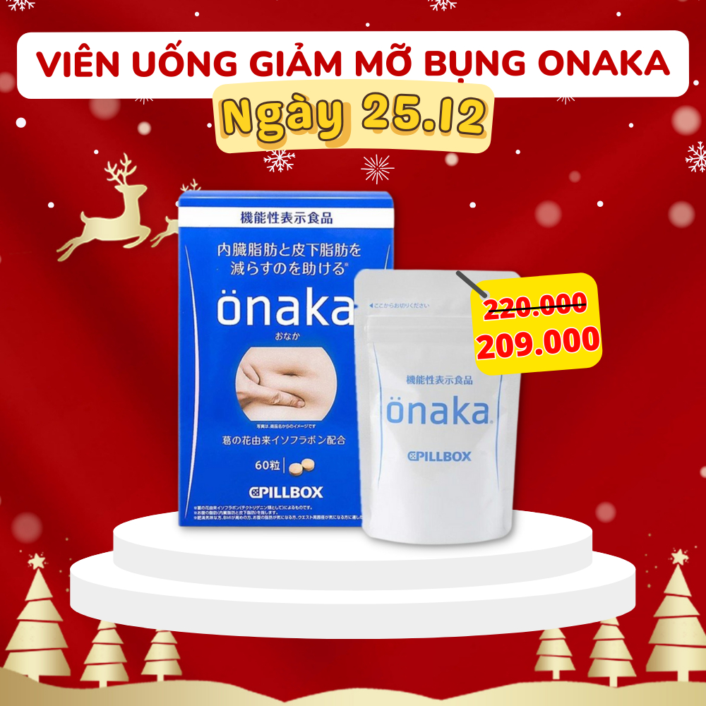 Viên uống giảm mỡ bụng hiệu quả Onaka Nhật bản gói 60 viên - Nepbeauty