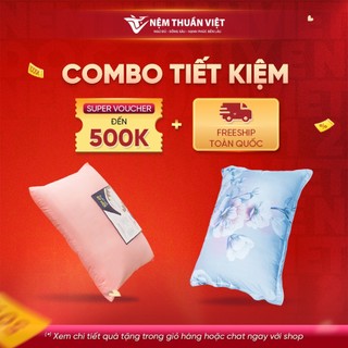 Gối nằm và vỏ gối nằm tencel - bộ đôi combo siêu tiết kiệm