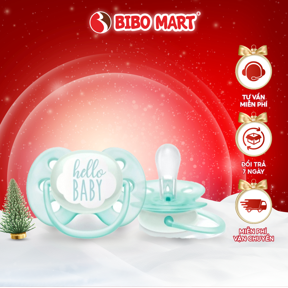Ty Ngậm Avent Siêu Mềm Màu Xanh Cho Bé Trai (0 - 6 tháng) - Bibo Mart
