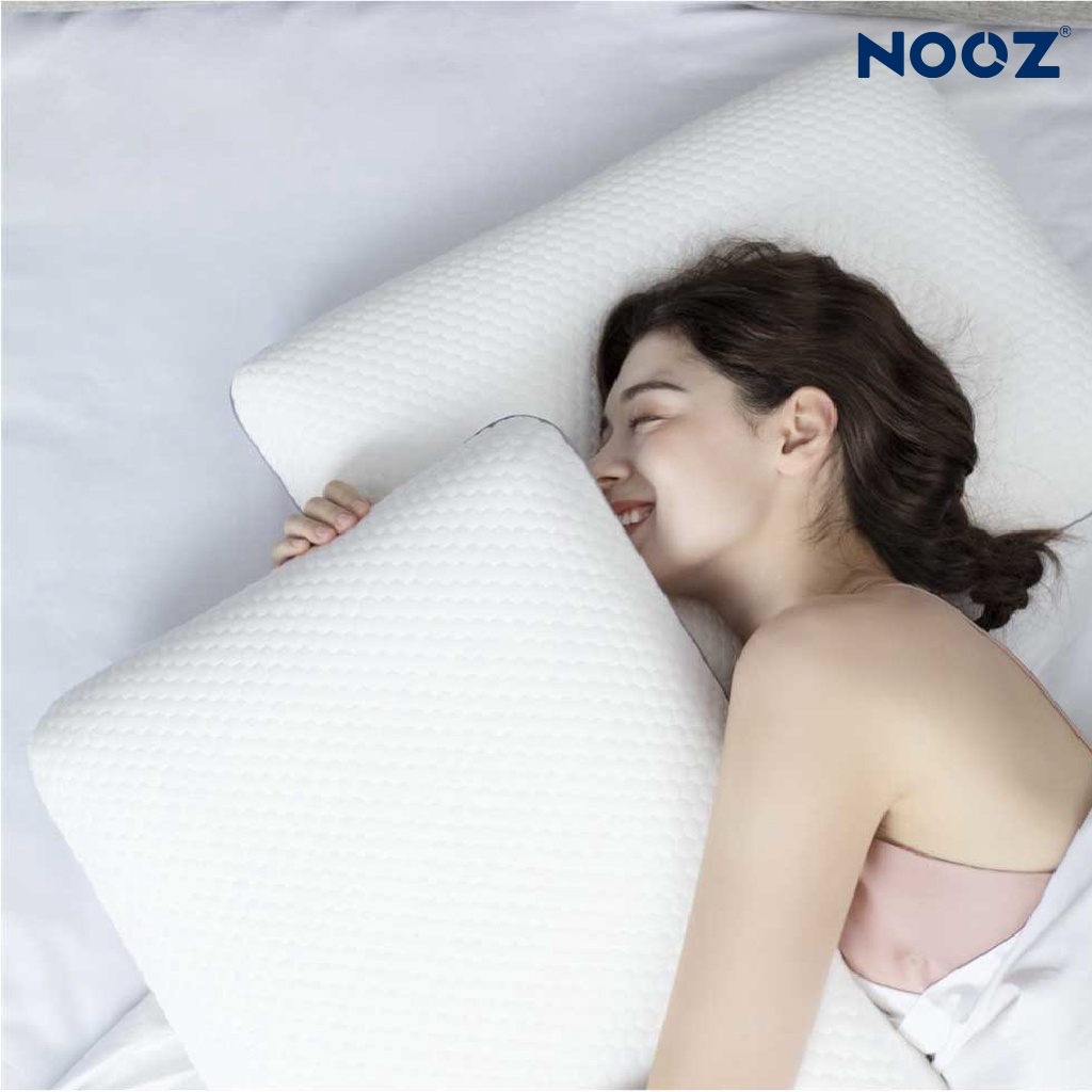 Gối Công Thái Học NOOZ Memory Foam Cao Su Non Nâng Đỡ Mềm Mại - Giảm Đau Mỏi Cổ Vai Gáy | BigBuy360 - bigbuy360.vn