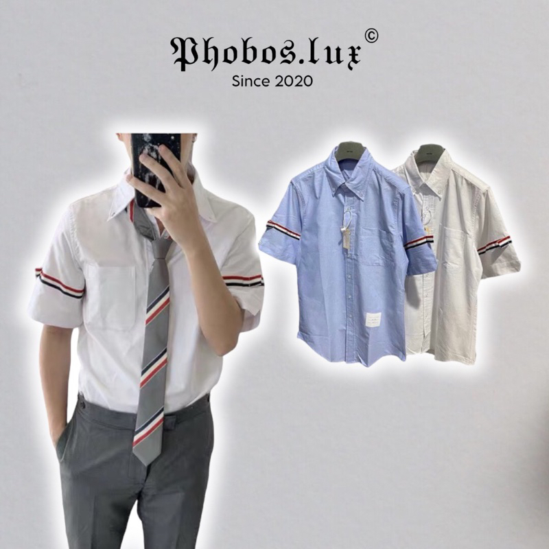 Áo Sơmi TB Ngắn Tay - Vải Oxford - Ảnh Thật Ở Cuối