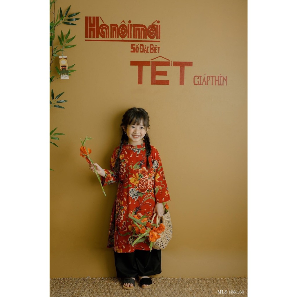 AD2339 AD2341 AD2343 AD2401 Áo dài bé gái Tết 2024 MLS