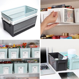 Giỏ nhựa đựng đồ đa năng Inomata dáng rộng Nội Địa Nhật Bản