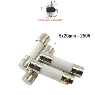Cầu chì sứ 3a 250v 5x20mm chịu nhiệt tốt