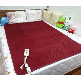 Chăn Điện Hàn Quốc Chính Hãng, Khổ 1m4 x 1m8 - Đệm Điện Nhung Nội Địa [BH 1 Đổi 1]