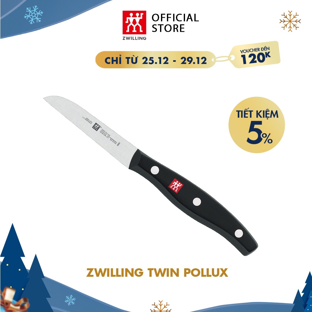 Dao nhà bếp ZWILLING TWIN Pollux gọt rau củ bằng thép không gỉ cao cấp 8cm