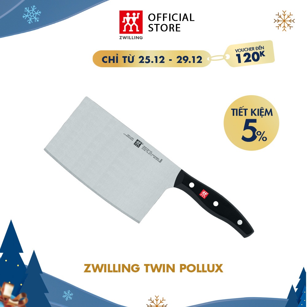 [ZWILLING] Dao chặt ZWILLING TWIN Pollux bằng thép không gỉ 17cm