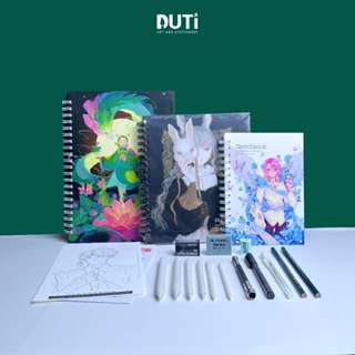 Combo Vẽ Phác Thảo, Sổ Không Kị Tẩy Ong Mặt Bự, 72 Trang 190gsm, Hàng Chất Lượng - Hoạ Cụ DUTi