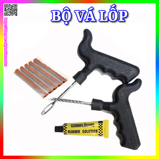 Bộ Vá Lốp Không Săm, Không Ruột Xe Máy Ô Tô Đa Năng 8 Chi Tiết