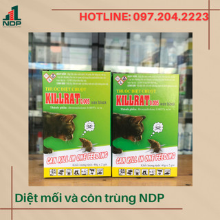 Thuốc diệt chuột killrat 0.005% - diệt chuột hiệu quả chuột chết ngoài sáng 40g