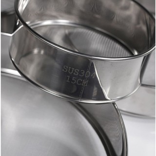 [XƯỞNG][TỐT] Rây bột INOX 304, [CHẤT LƯỢNG CAO], size 15cm 30cm