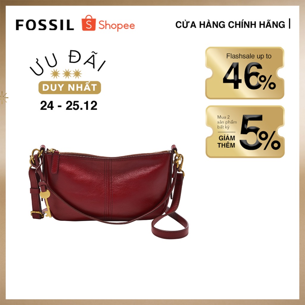 Túi đeo chéo nữ Fossil Jolie ZB1685627 - màu đỏ