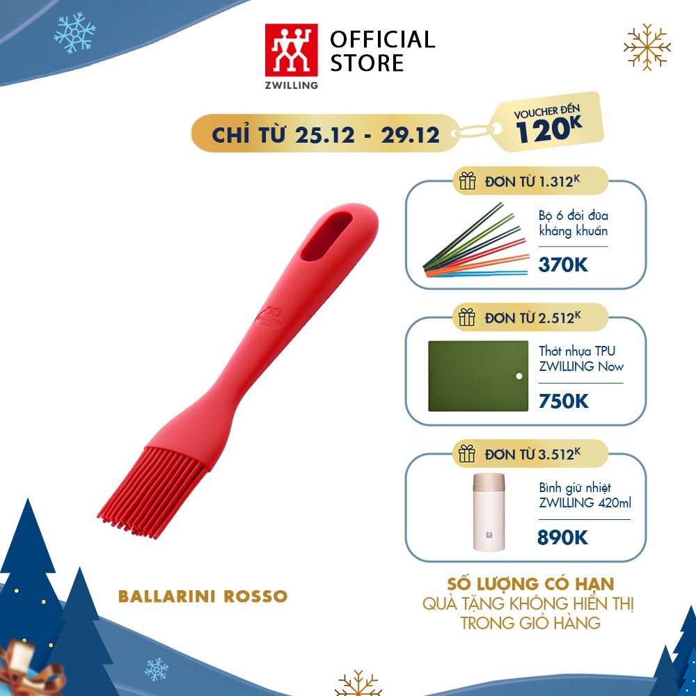 Cọ quét BALLARINI Rosso bằng silicone 17cm