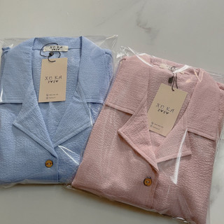 Bộ pyjama đũi xốp cao cấp pastel