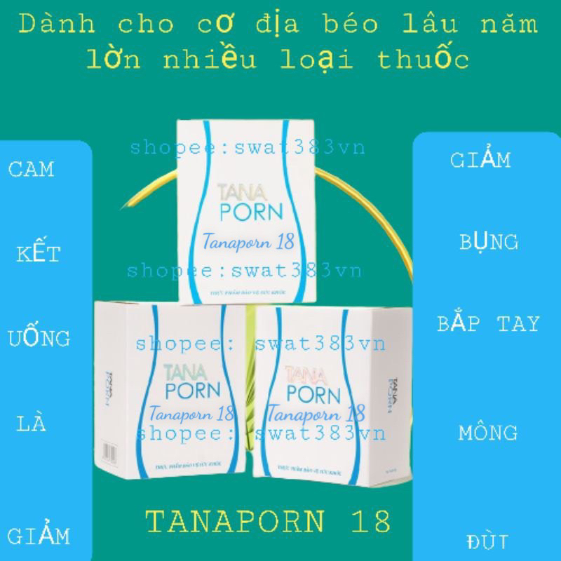 (Mẫu mới tanaporn 18) CAM KẾT GIẢM 7-10KG GIẢM CÂN TANAPORN PHIÊN BẢN MỚI DERMACARE