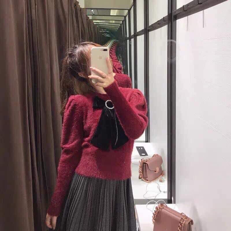 áo len lông thỏ zara cực đẹp chuẩn authentic