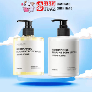 Sữa Tắm Và Dưỡng Thể Dưỡng Trắng Da Niacinamide 500ml Hương Nước Hoa Quyến Rũ 500ML
