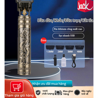 Thanh lý Hàng Tồn Kho-Làm tóc điện Push cắt tóc điện bền bỉ với sạc USB