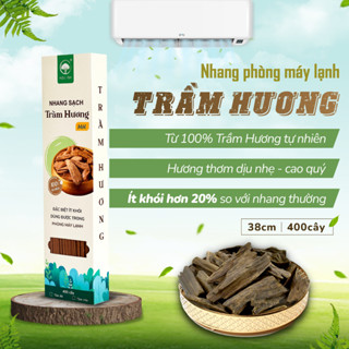 Nhang Trầm Hương Cao Cấp Mộc Lâm 38cm 400cây, Nhang Sạch, Ít Khói Thơm Dịu, Chuyên Phòng Máy Lạnh