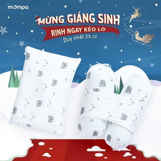 Bộ gối chặn sơ sinh Mompa điều hòa nhiệt độ đến kháng khuẩn tự nhiên MP 035
