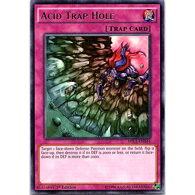 Thẻ Bài Yugioh Mint90 Trap Acid Trap Hole - Rare