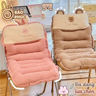 Đệm tựa lưng, đệm lót ghế ngồi ghế dài văn phòng dày dặn cao cấp họa tiết dễ thương êm ái không bị mỏi