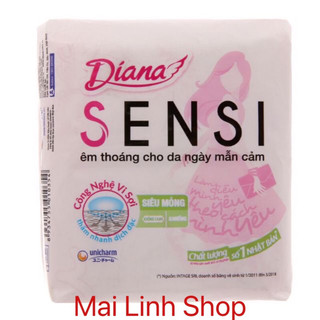 Băng vệ sinh Diana sensi siêu mỏng cánh gói 8 miếng