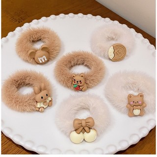 🍀Dây buộc tóc lông nhung đính hình dễ thương 🍀Clovershop68🍀