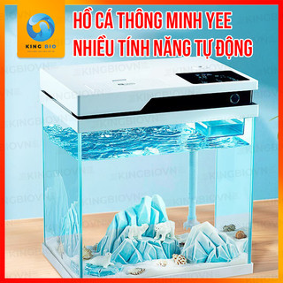Bể cá mini thông minh để bàn Yee - cho ăn tự động, đo nhiệt độ, kính siêu trong 4K