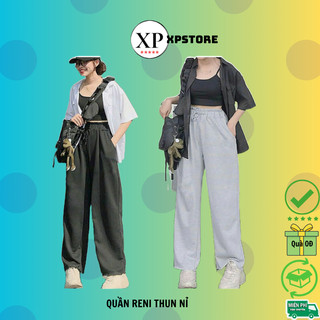 Quần Thun Nỉ ống suông RENI Không Rách form đẹp(unisex)