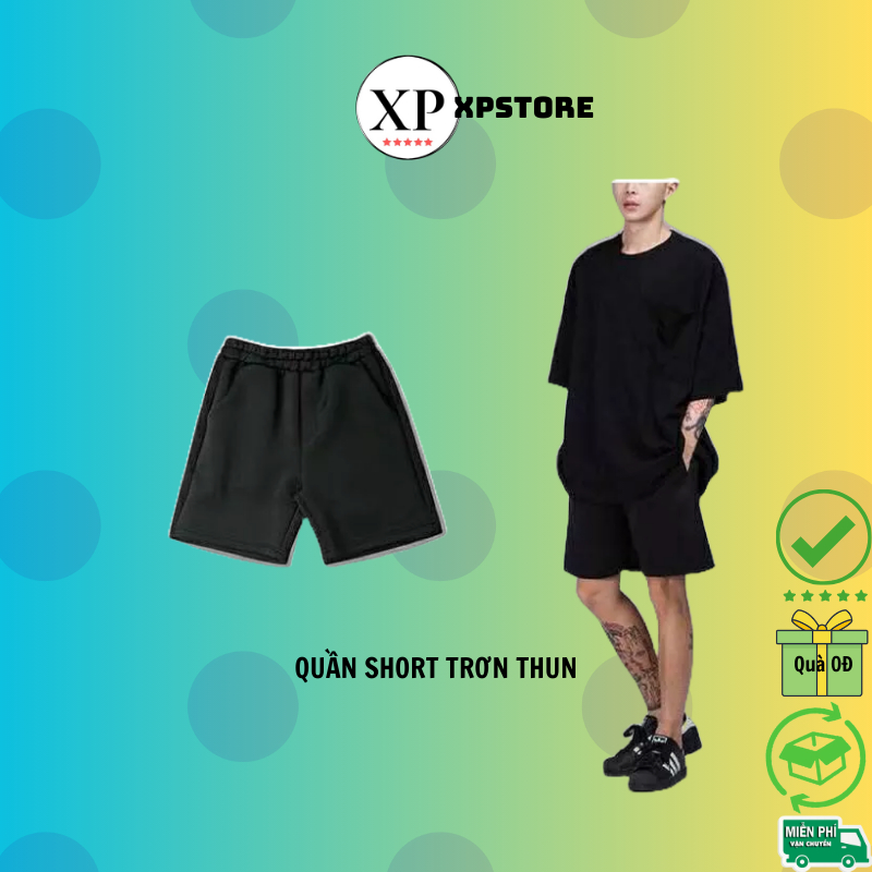 Quần Short thun nỉ unisex (Video thật)