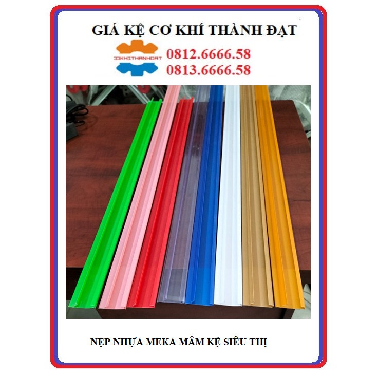 Nẹp nhựa siêu thị, Nẹp nhựa meka mâm kệ siêu thị