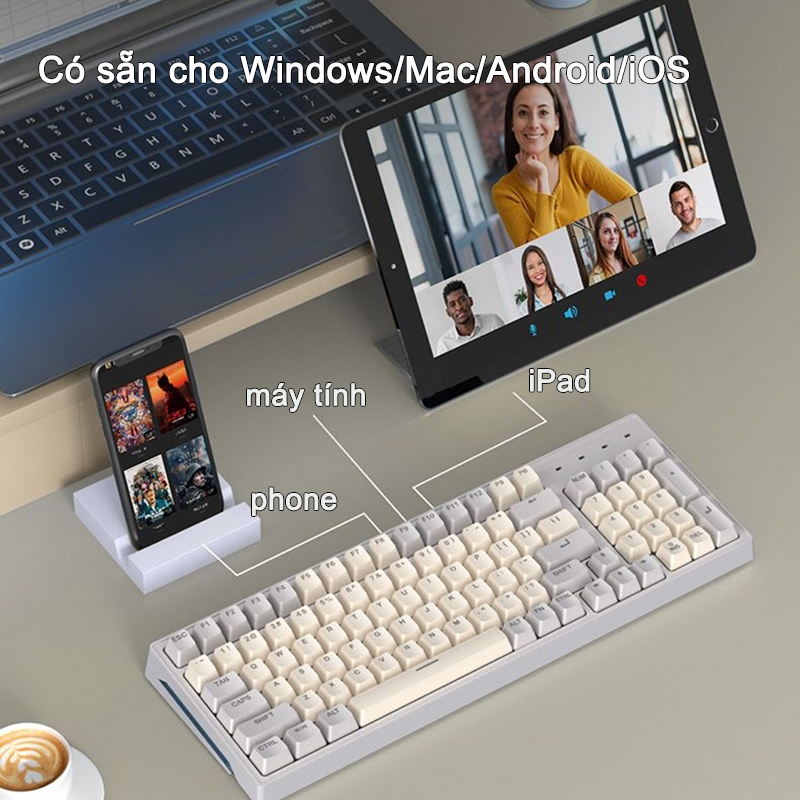 Bàn Phím Chuột Không Dây Acer Bluetooth + 2.4GHz Có Đèn RGB | BigBuy360 - bigbuy360.vn