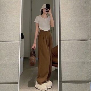  Quần ống suông nữ JEMCLOSET quần ống rộng hack dáng MINMIN 2962 