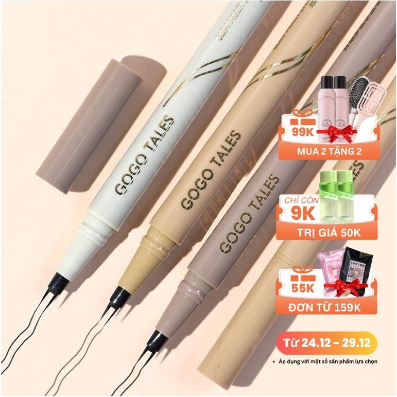 Bút kẻ mi dưới GOGO TALES nét mảnh chống trôi Slim Multi Effect Liquid Pen GT551 kẻ mắt HEYXI Liquid Eyeliner GOGO156