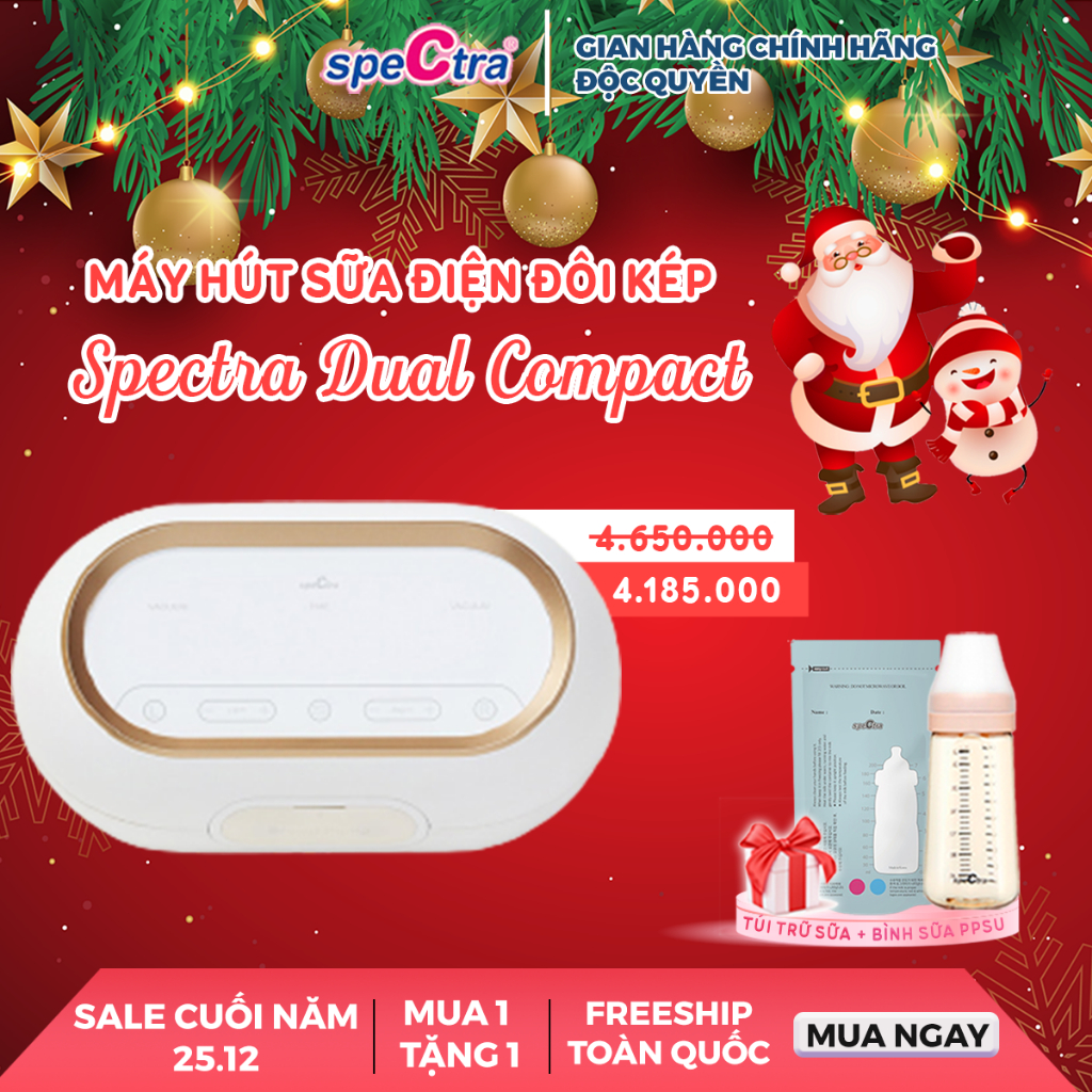 Máy Hút Sữa Đôi/Kép Spectra Dual Compact (Bảo Hành 24 Tháng)