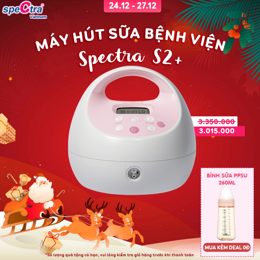 Máy Hút Sữa Điện Đôi Spectra S2 Plus Chính Hãng (Bảo Hành 24 tháng)