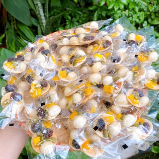 bánh đồng tiền mix hạt macca