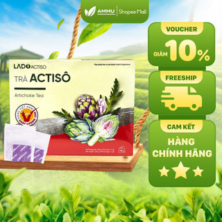  Trà túi lọc Atiso LADOPHAR thành phần thảo mộc giải độc gan thanh lọc cơ thể hộp 200g 