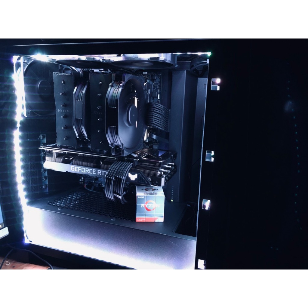 Dây nguồn bọc lưới nối dài 24Pin- 8Pin-6Pin 4Pin lõi 18AWG  - Full Đen