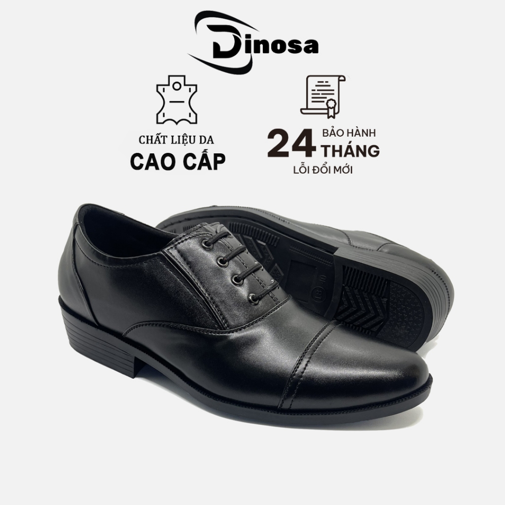 Giày tây nam công sở DINOSA D0204 giả dây,chất liệu da cao cấp,đế cao su non êm ái đế chỉ khâu 2 lớp chắc chắn.