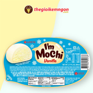 Kem mochi vani Hàn Quốc Lotte I'm Mochi Vanilla (90ML)