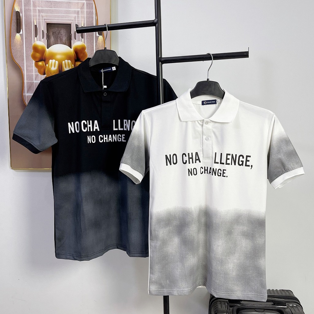 Áo thun nam POLO có cổ tay ngắn vải cotton co giãn 4 chiều dày mịn thoáng khí 2 màu trắng đen cao cấp-AHFASHION