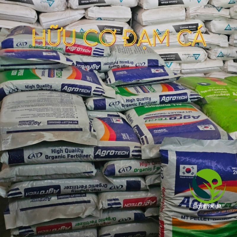 5kg Phân hữu cơ đạm cá vi sinh viên nở - Organic OM 70 3-2-2 Hàn Quốc